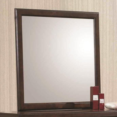 Wooden Framed Mirror, Maple Oak