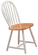 Dining Chair, White and Brown Set of 4