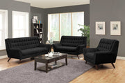 Contemporary Sofa, Black.