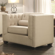 Upholstered Chair, Beige