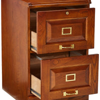 File Cabinet Set with Drawers, Brown