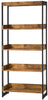 Bookcase With 4 Open Shelves, Antique Finish