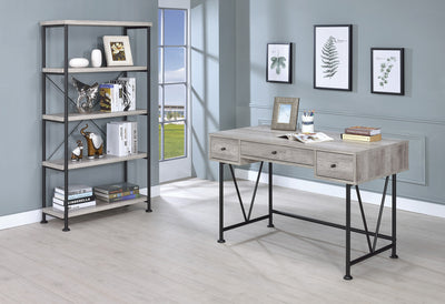 Writing Desk3 Drawer, Driftwood Gray