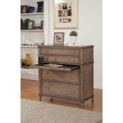 4 Drawer Multifunctional Chest with pullout Tray In French Truffle Brown