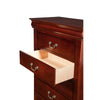 5 Drawer Rubberwood Chest Brown