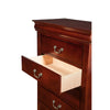 5 Drawer Rubberwood Chest Brown