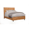 Full Size Platform Bed In Mahogany Wood, Brown