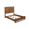 Full Size Panel Bed In Mahogany Wood Brown