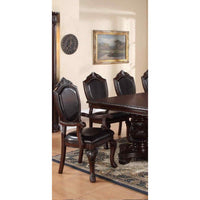 Rubber Wood Royal Arm Chair Set Of 2 Brown