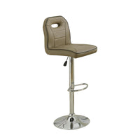 Swivel Bar Stool With Adjustable Height And Foot rest Set Of 2 Brown