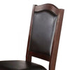 Rubber Wood Dining Chair, Set Of 2, Brown And Black