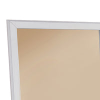 Mirror With Pine Wood Framing, White