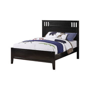 Full Bed Wooden Finish Black