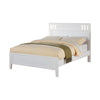 Twin Bed Wooden Finish , White