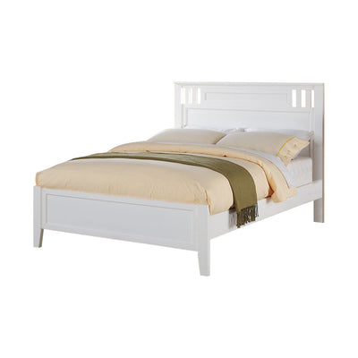 Twin Bed Wooden Finish , White