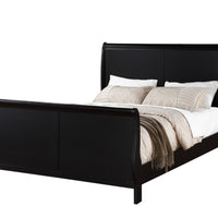 Fabulous Calif. King Louis Phillippe Bed , Black