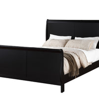 Eastern King Louis Phillippe Bed , Black