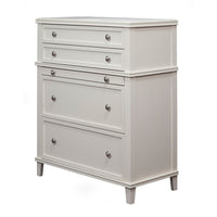 Mahogany Wood Chest, White