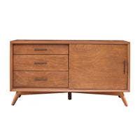 Mahogany Wood Small TV Console