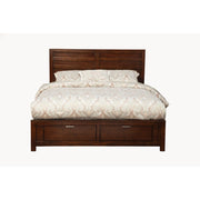 Wooden Queen Storage Bed, Brown