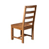 Mahogany Wood Side Chair, Brown (Set of 2)