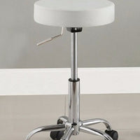 Contemporary Office Stool, White