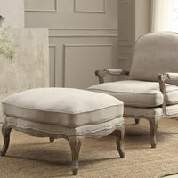 Wooden Accent Chair With Reversible Cushion Seat In Beige