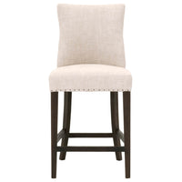 Upholstered Counter Stool, Rustic Java Brown