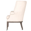 Button Tufted Club Chair, Bisque Cream