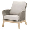 Wicker Loom Outdoor Club Chair, Gray