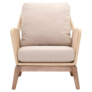 Wicker Loom Club Chair, Cream