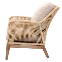 Wicker Loom Club Chair, Cream