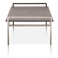 Coffee Table With metal Base Black Wash