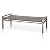 Coffee Table With metal Base Black Wash