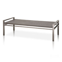 Coffee Table With metal Base Black Wash