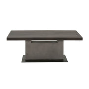 Coffee Table In Slate Gray and Espresso Brown