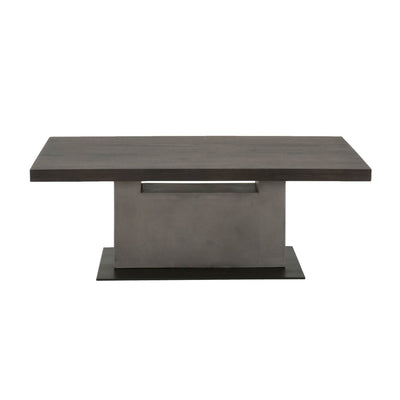 Coffee Table In Slate Gray and Espresso Brown