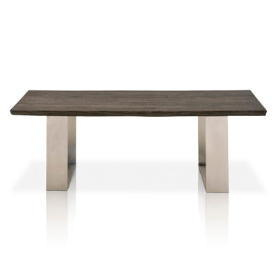 Coffee Table With U Shaped Legs Charcoal Oak Brown