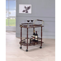 2Tier Serving Cart, Brown