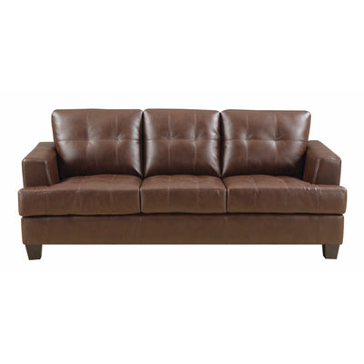 Stationary Sofa, Dark Brown