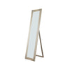 Standing Mirror with Decorative Design, Champagne Gold