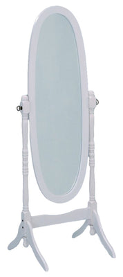 Wooden FullLength Mirror In White