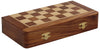 Handmade Magnetic Rosewood Folding Board Chess Set With Storage for Chessmen