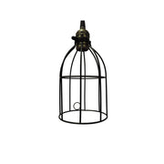 Metal Bird Cage Style Lampshade Chandelier Ceiling Pendant, Black
