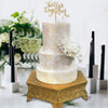 Metal Wedding Cake Stand 14 inches, Gold