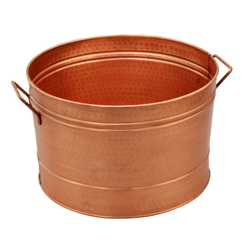 Galvanized Farmhouse Style Tub, Copper
