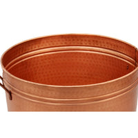 Galvanized Farmhouse Style Tub, Copper