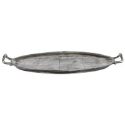 Aluminum Cafe Oval Platter, Gray