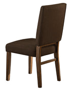 Wood & Fabric Dining Side Chair With Comfortable Padding, Set Of 2