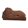 Resin Sleeping Lion , Chocolate Brown